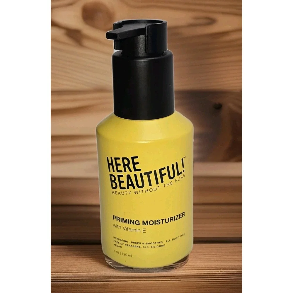 Here Beautiful - Priming Moisturizer with Vitamin E - 4 oz (BRAND NEW)
